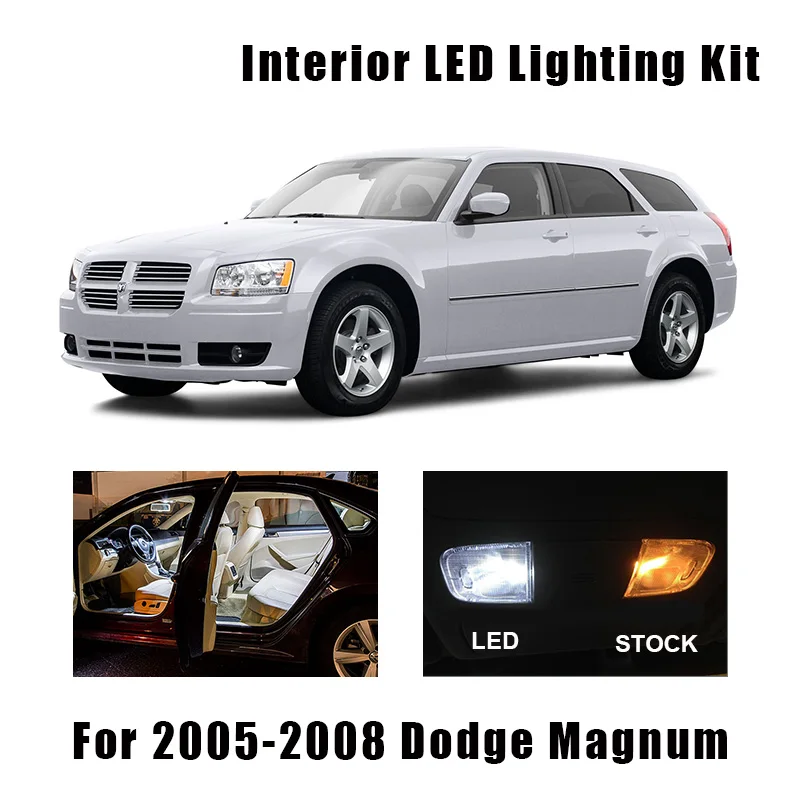 11 лампочек белый Canbus внутренний светодиодный автомобильный светильник комплект