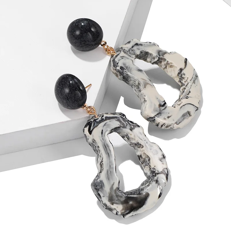 Модные ювелирные изделия женские большие серьги для женщин Акриловые корейский