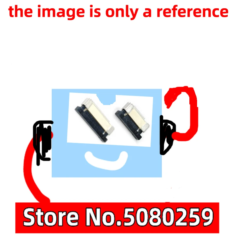 

50PCS FPC connector FFC flat cable socket 0.5MM clamshell drawer bottom connection 8/10/12/14/16/20/24/30/40/50/54 / 60P