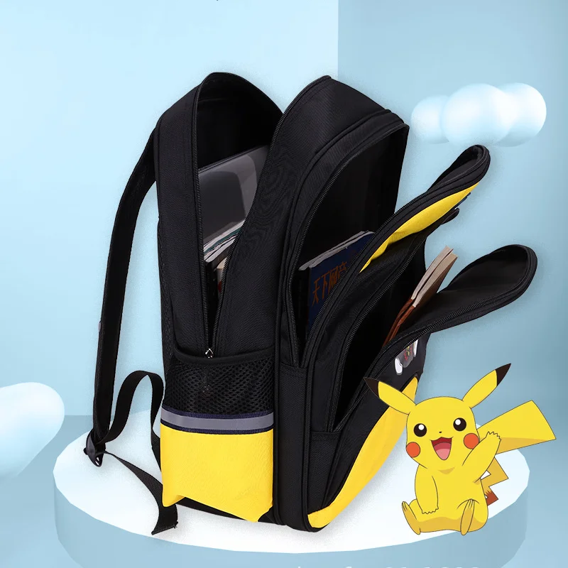 Сумка для начальной школы Pokemon Pikachu рюкзак с мультипликационным аниме
