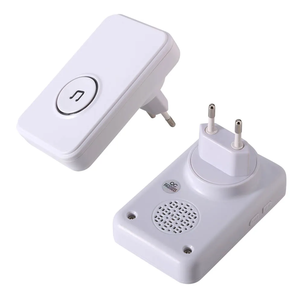 Водонепроницаемый дверной звонок без аккумулятора беспроводной с разъемом