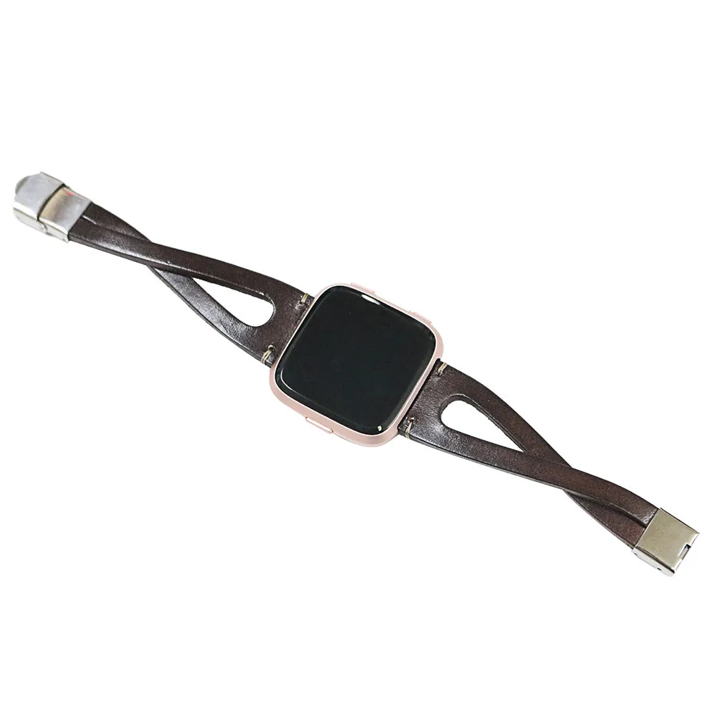 

HIPERDEAL(HIPERDEAL) Smart accessories Replacement Leather Wristband Band Strap Bracelet 2020 androidFor Fitbit Versa/Versa Lite