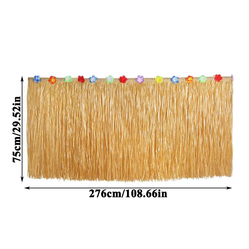 

276 x 75CM Party Metallic Fringe Table Skirt Foil Tinsel Many Tulle Tutu Tableware Wedding Decoration Baby Shower Party Table