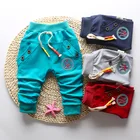 Штаны для маленьких мальчиков от 0 до 3 лет, штаны-шаровары для мальчиков, повседневные штаны с рисунками, длинные штаны для маленьких мальчиков