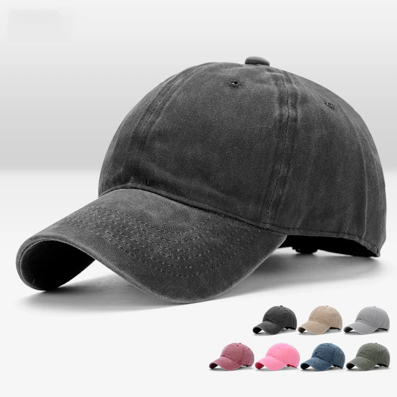 

[XaYbZc]Casual Men Cotton Solid Baseball Cap Vantage Women Baseball Hat Girl Adjustable Snapback Caps Bone Dad Hats Wholesale