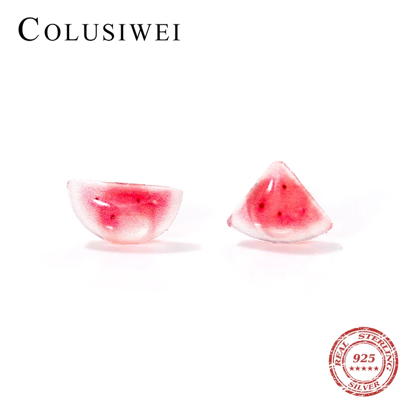 Женские асимметричные серьги-гвоздики Colusiwei из стерлингового серебра 925 пробы с