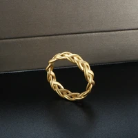 stainless steel 18k gold plated wheat ears rings women men casting style rings for party jewelry gift