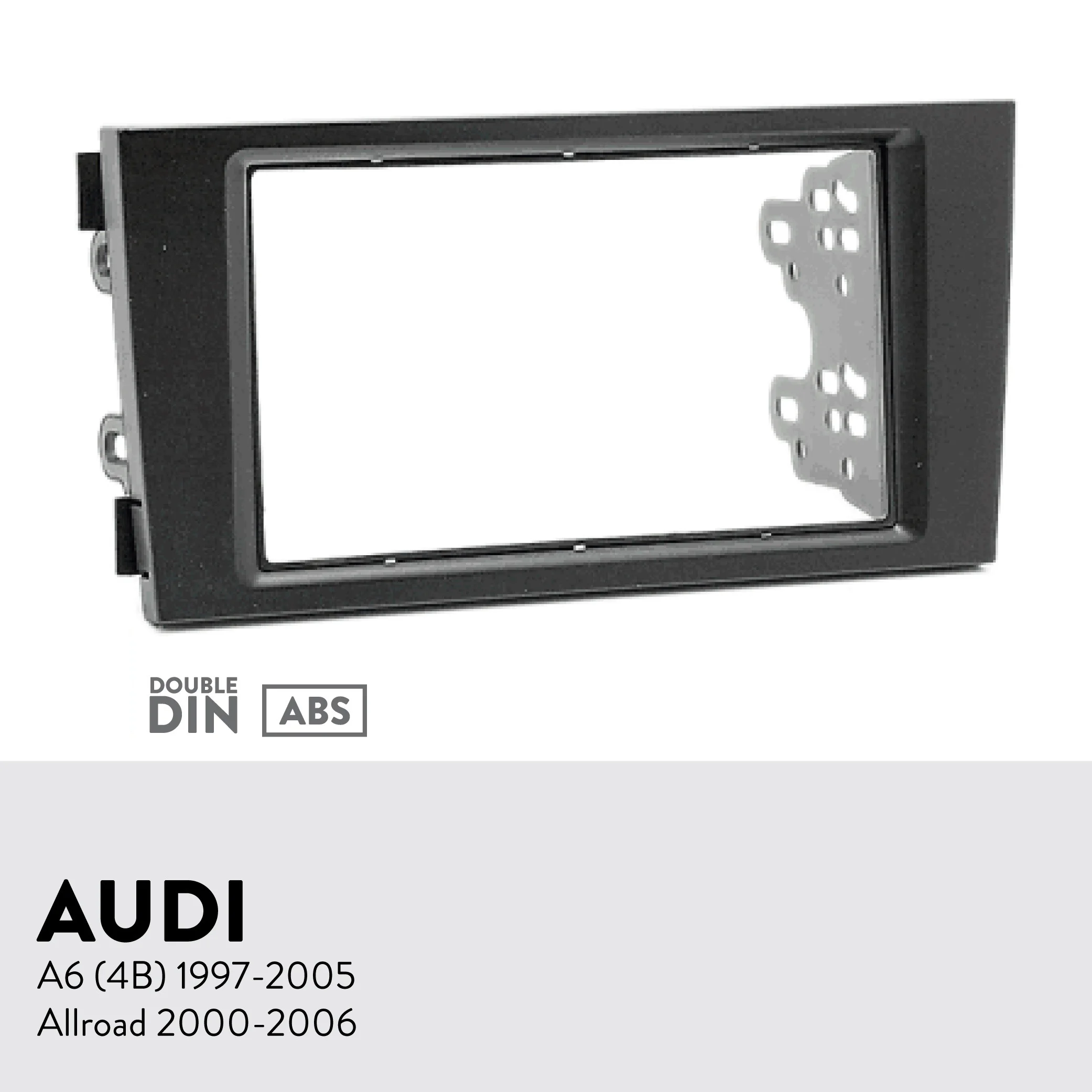 2DIN Автомобильная фасция Радио панель для Audi A6 (4B) 1997-2005 Allroad 2000-2006 комплект фитинга