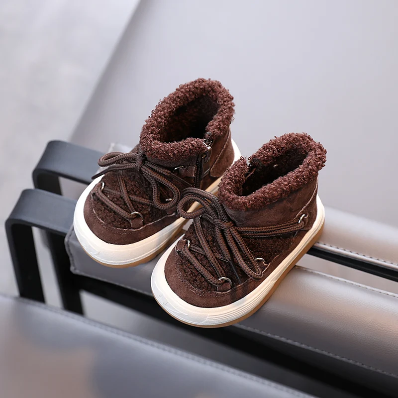 Ботинки детские Нескользящие теплые для мальчиков 1-6 лет 2021 |