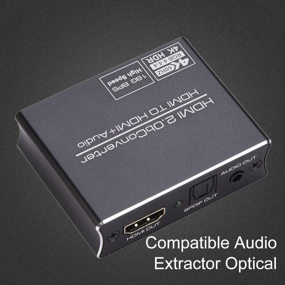 

3,5 мм 4K X 2K HDMI-совместимый аудио экстрактор + оптический TOSLINK SPDIF + стерео аудио экстрактор конвертер HDMI-совместимый излучатель