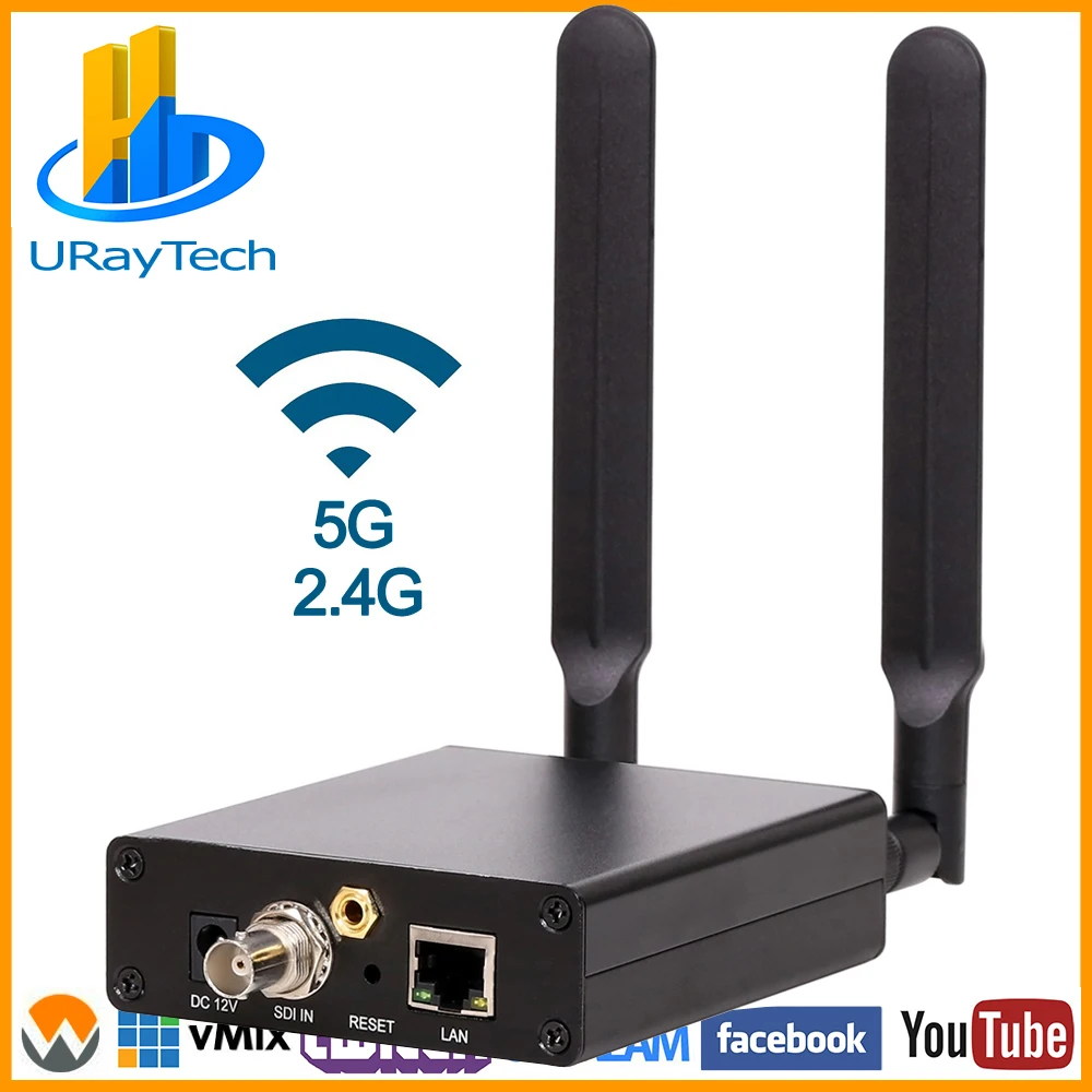 HEVC H.265 HD 3G SDI IP видео кодер WiFi потоковый кодировщик беспроводной RTMP RTSP передатчик
