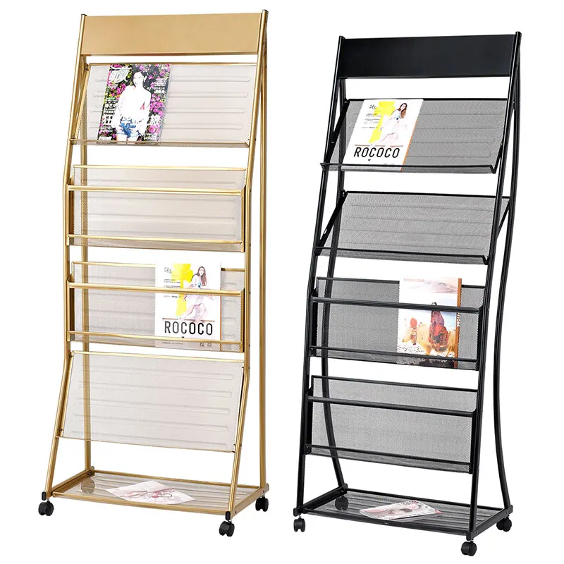 Стойка для журналов стойка информации новый напольный стеллаж хранения газет