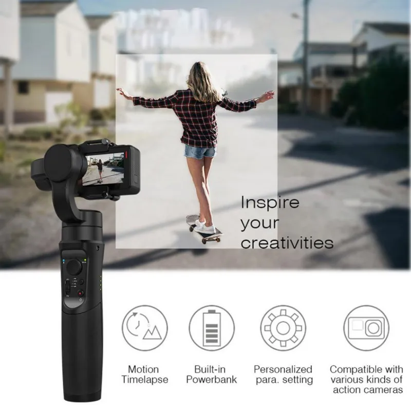 Mobiele Plus 3 Axis Telefoon Gopro Gimbal voor Gop карта памяти|Карты памяти| |