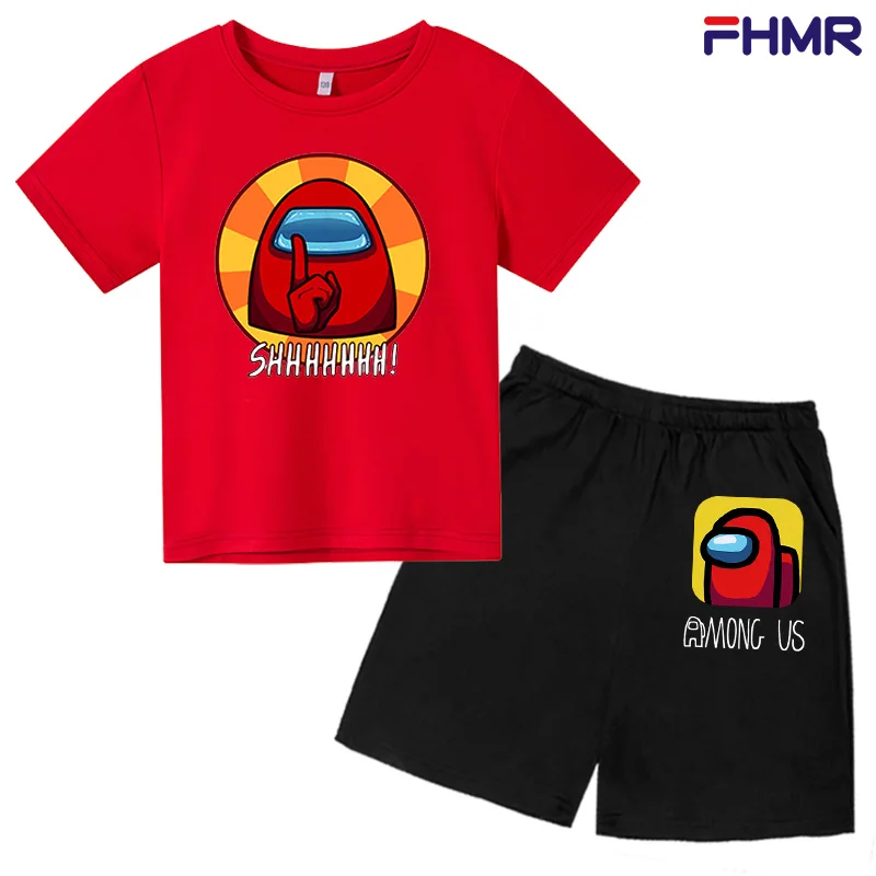 

Hot Cartoon T Shirt Set Tanjirou Kamado Unisex Tops Funny Tshirt Children Clothing Casual 4-14