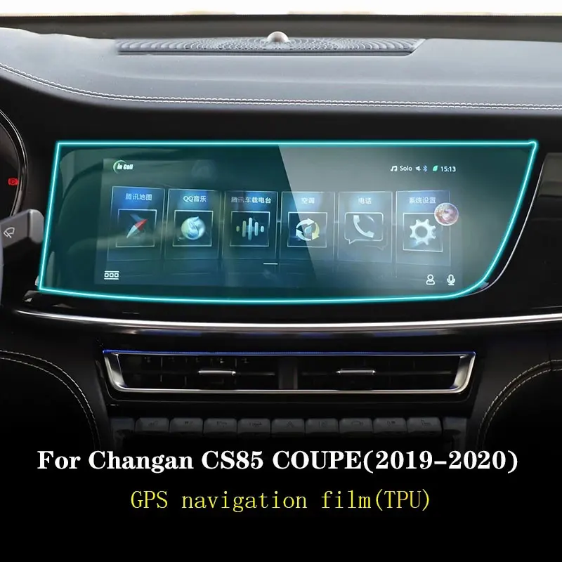 

Для Changan CS85 COUPE 2019 2020 Автомобильная GPS навигация телефон экран ТПУ пленка защита экрана от царапин внутри