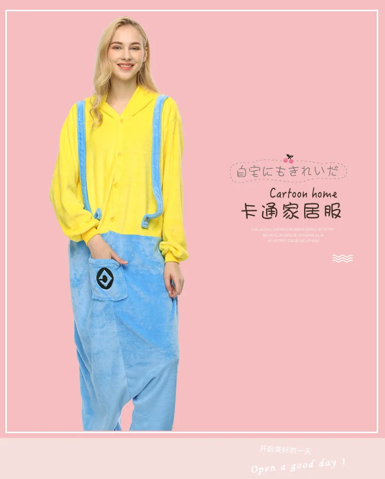 

New Totoro Kigurumi Onesie Adult Animal Unicorn Pajamas Suit Warm Soft Stitch Sleepwear Onepiece Winter Jumpsuit Pijama Cosplay