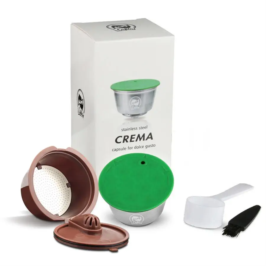 Капсула для кофе iCafilas dolcegusto, многоразовая капсула из нержавеющей стали Dolci Gusto, многоразовый фильтр для капсул, подходит для кофе Nescafe Pod Tampe - Цвет: AS Picture