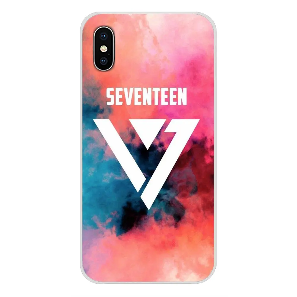 Наклейка на телефон с логотипом Kpop Seventeen для Huawei G7 G8 P7 P8 P9 P10 P20 P30 Lite Mini Pro P Smart Plus 2017 2018 2019.