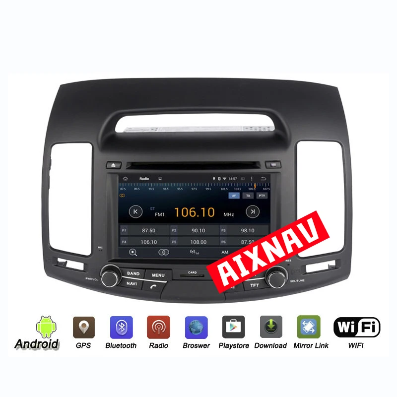 Сенсорный экран Bluetooth Камера заднего вида Автомобильная навигационная система GPS