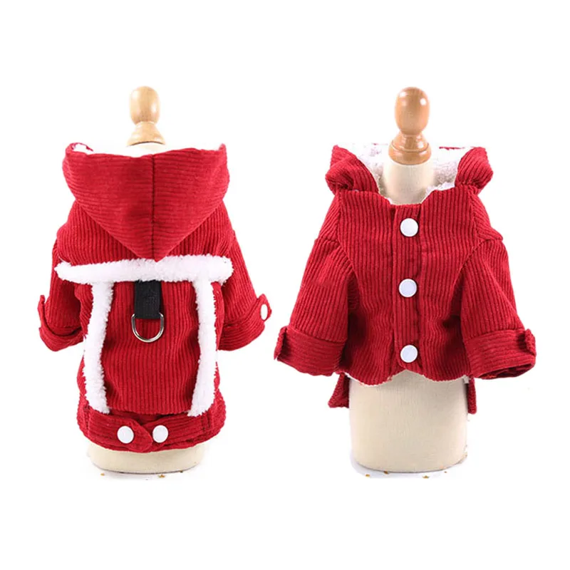 N14 зимняя одежда для собак Теплый курта худи щенка кошка Чихуахуа Йорк стеклянный