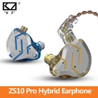 Плотным верхним ворсом KZ ZS10 Pro металлические наушники Гибридный 10 блок in-ear проводные наушники-вкладыши Мобильный телефон компьютерная игра Универсальный ZS10Pro гарнитуры