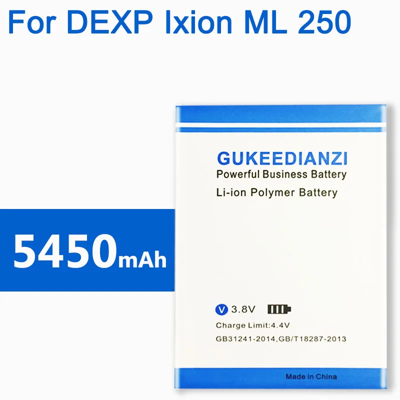 5450 мАч высокой Ёмкость Батарея для DEXP Ампер м Ixion ML250 телефон в наличии Новейшее