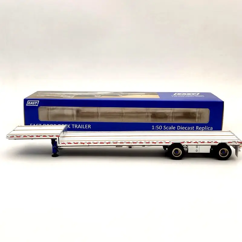 

WB 1:50 East drop deck прицеп только WBR027-1703 литой грузовик Алюминий/синий