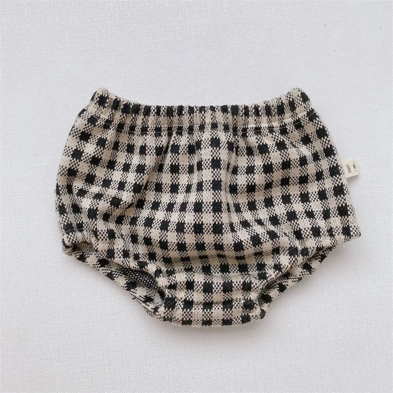 Pantalones cortos de algod&oacute;n con estampado de dibujos animados para beb&eacute;s, pantal&oacute;n informal a cuadros de Pp para beb&eacute;s reci&eacute;n nacidos, para oto&ntilde;o, 2021-2