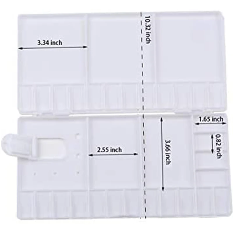 

2Pcs Paint Palette,Watercolor Palette Palette Paint Tray for Paint Craft Folding Paint Palette Color Palette Box