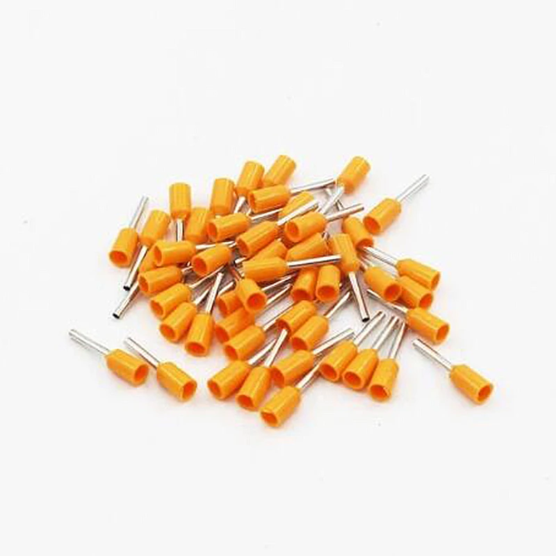 100 шт. E1012 для 1mm2 18 AWG изолированные клеммные колодки шнур концевой провод