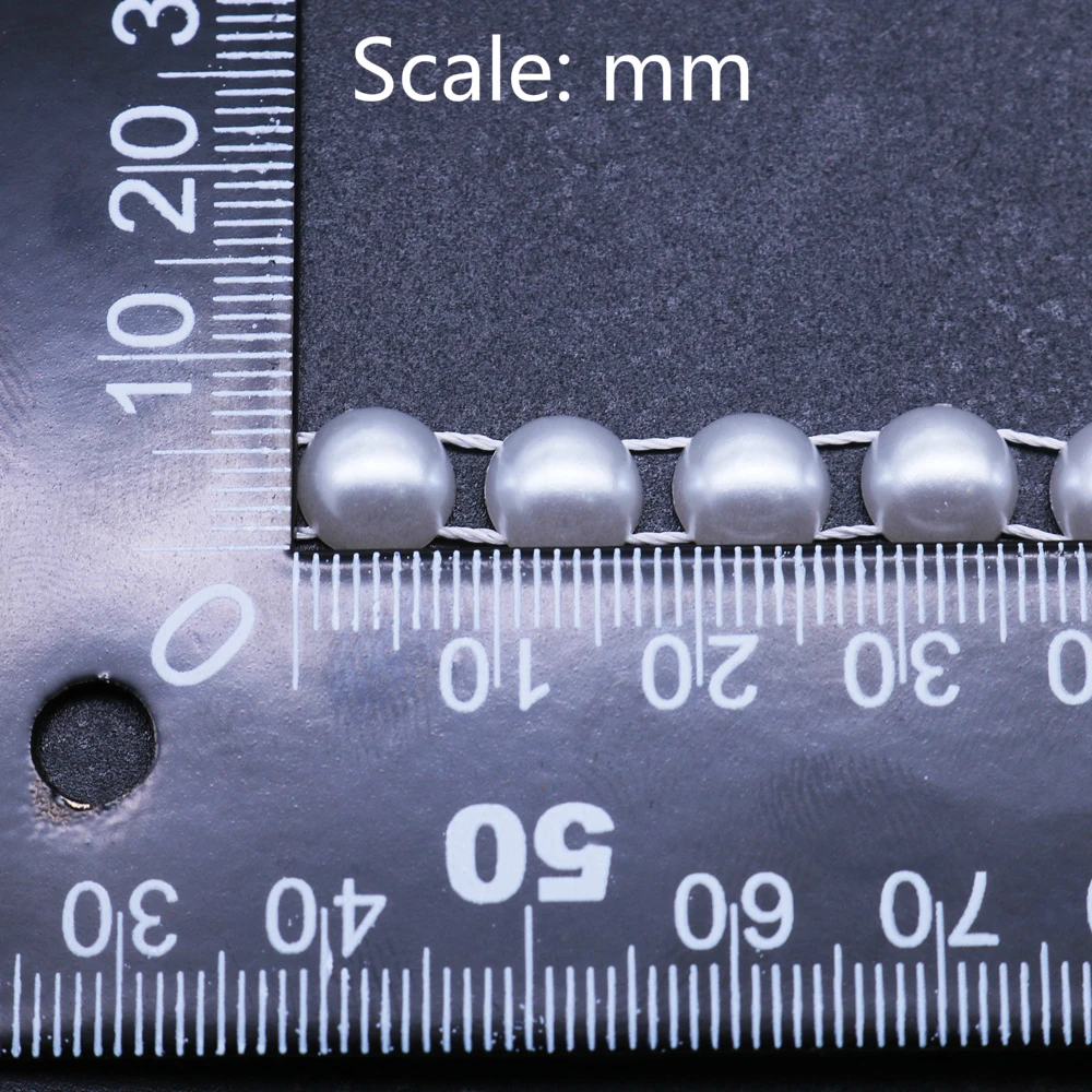 2YD 8mm Wide pearl beads Imitation chain Christmas Household Clothing SewingPaste DIY craft SZ-040 | Дом и сад