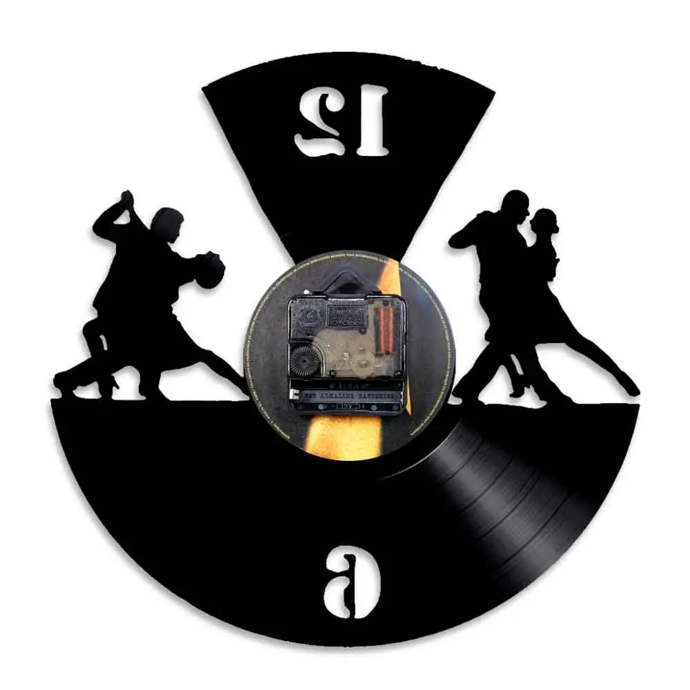 Настенные часы для бальных танцев настенные с виниловой пластиной и пар