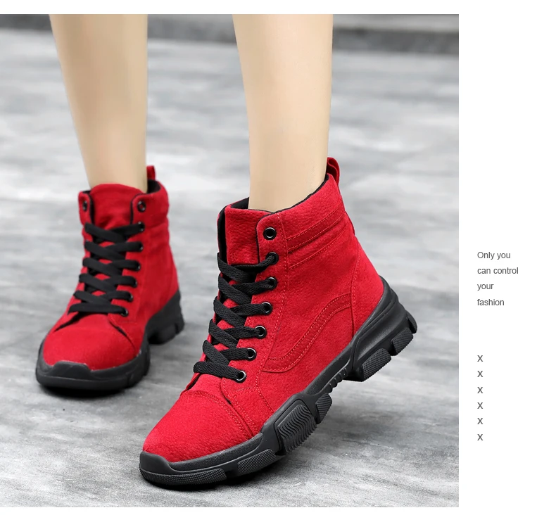 ERNESTNM/женские ботинки; коллекция года; Зимние ботильоны; botas mujer invierno; теплая плюшевая женская обувь; Узкие ботинки из искусственной замши; пикантная красная обувь