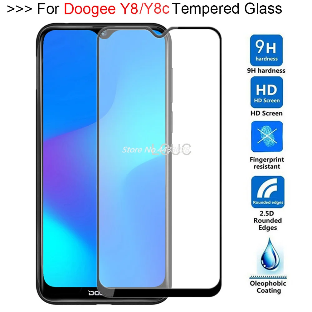9H полное клеевое покрытие закаленное стекло Для Doogee Y8 Y8C защита для экрана 6 1