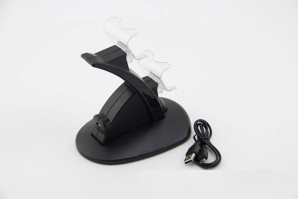 2 Blue LED Dual Controller Holder Charger Micro USB Handle Fast Charging Dock Station Stand for PS4/PS4 Slim | Электроника