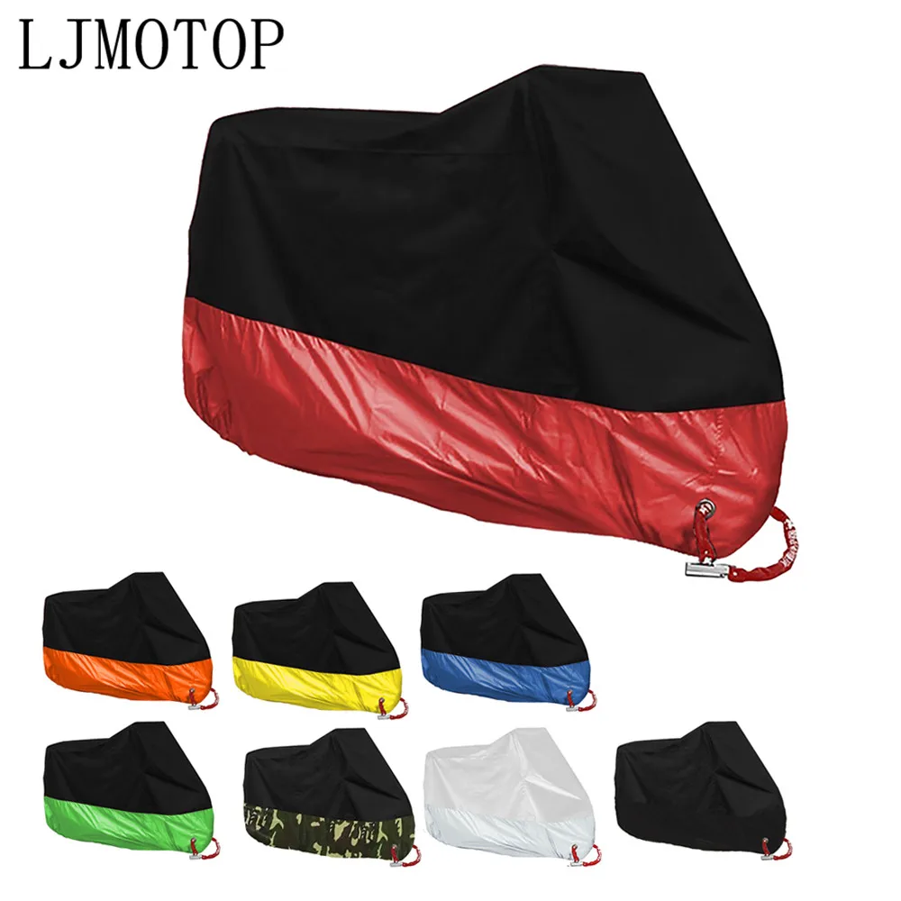 

For Kawasaki NINJA 250 300 400 R Z300 VERSYS 300X Motorcycle Cover Universal Outdoor UV Scooter waterproof Rain Dustproof Cover