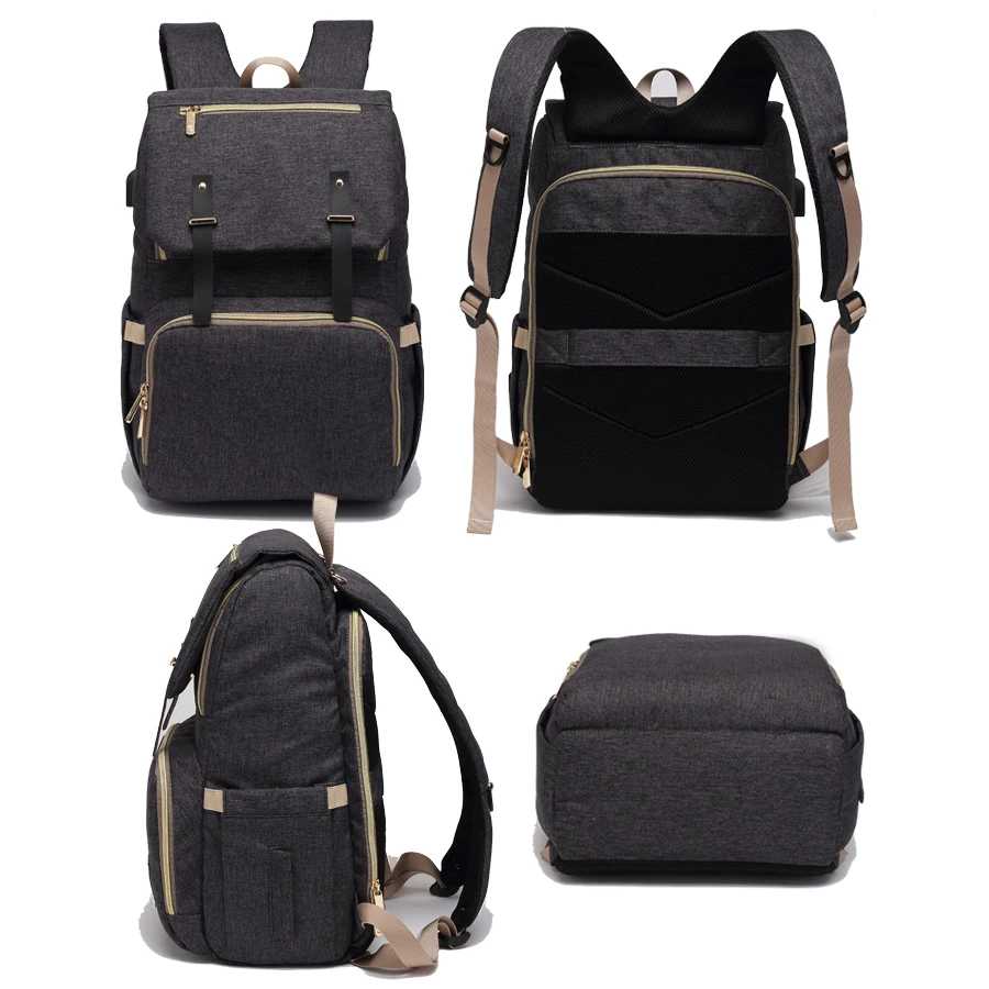 Сумка для детских подгузников рюкзак с usb-портом органайзер детской коляски мамы