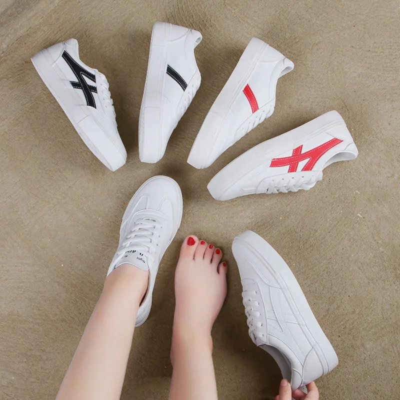 Весна/Осень 2020 г. Новая женская обувь белая повседневная на плоской подошве