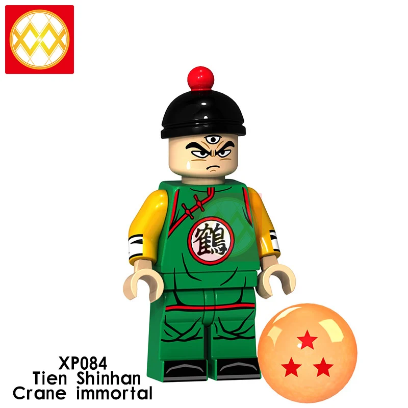 XP084 Tien Shinhan Dragon Ball Z строительные блоки Гоку Вегета Мастер Роши криллин стволы супер Saiyans Аниме Коллекция игрушек для детей Подарки - Цвет: XP084 Tien Shinhan