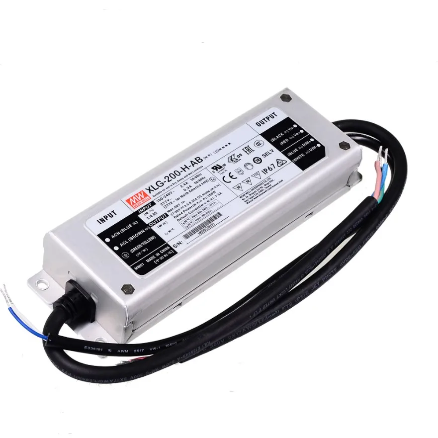 MEAN WELL XLG 240 A/AB серии DC27 56V Вт Постоянный режим питания светодиодный драйвер