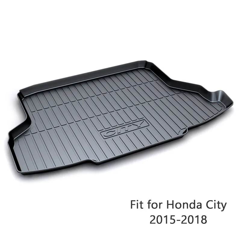

For Honda City 2015 2016 2017 2018 Styling Boot Liner Waterproof Anti-slip Mat Accessories 1Set Car Cargo Rear Trunk Mat