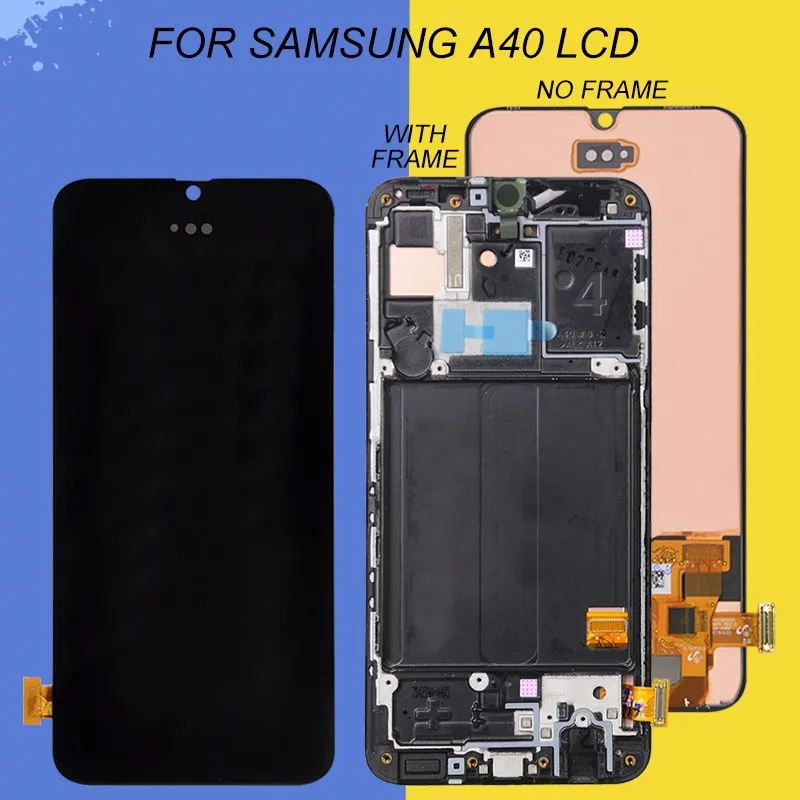 Display para Samsung Tela de Toque 2021 com Quadro Catteny Galaxy Digitador Assembléia A405f A405fn – ds A405 A40 Lcd