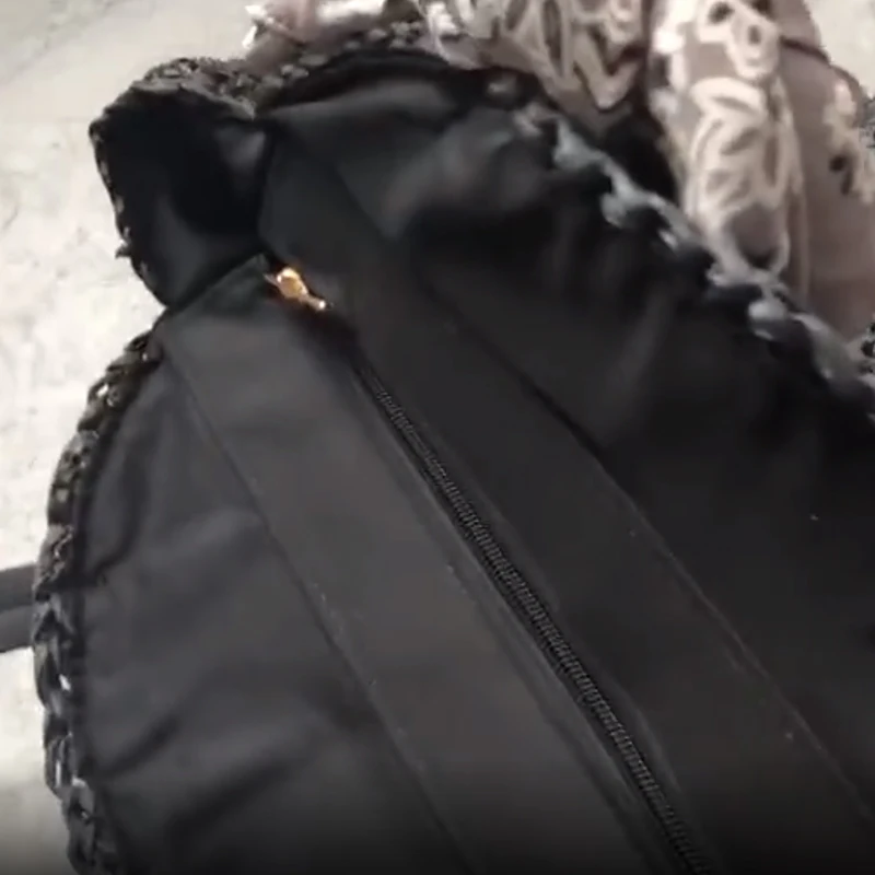 Новинка круглая соломенная сумка Пляжная тканая Большая вместительная на одно