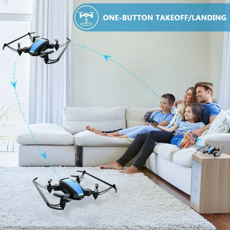 Ультратонкий мини Дрон устойчивый к падению автоматический складной рычаг