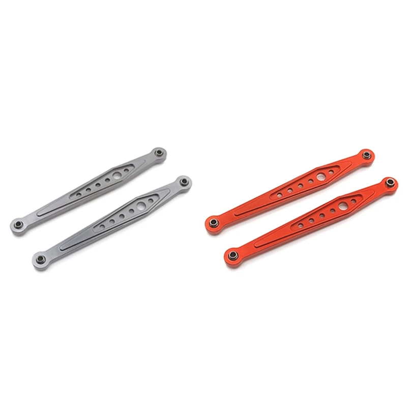 

2SET Metal Rear Upper Link Rod Pull Rod For Wltoys 12428 12428-A B C 12423 12429 FY03 1/12 Titanium & Red