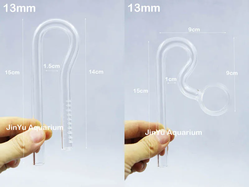 13mm in 13mm out Deleba стеклянная трубка Лили Пайп качество ada mini nano jet inflow spin outflow фильтр Аксессуар водяное растение для аквариума бак 13 мм 12 16 мм - Цвет: 13mm in 13mm out