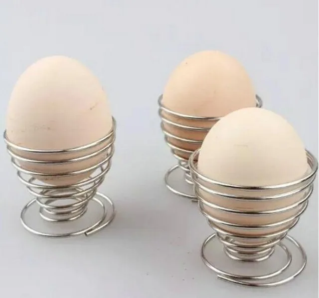 Online Freies Verschiffen Quevinal Neue Frühling Gekochte Eier Halter Edelstahl Eierkocher Draht Fach Ei Rack Tasse Kochen Küche Werkzeuge