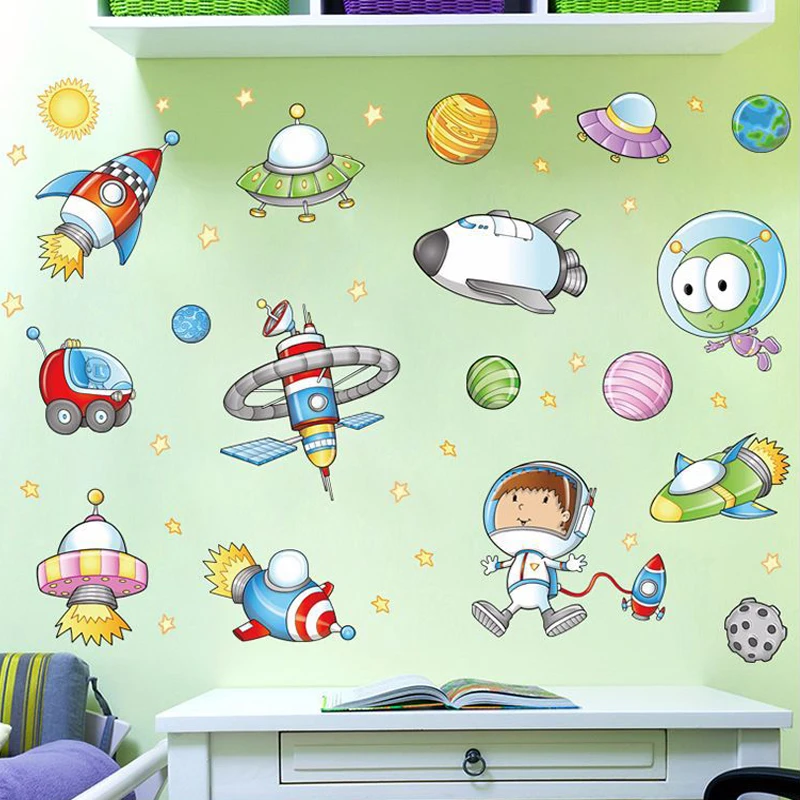 Настенные Стикеры для детской комнаты съемные наклейки маленьких мальчиков