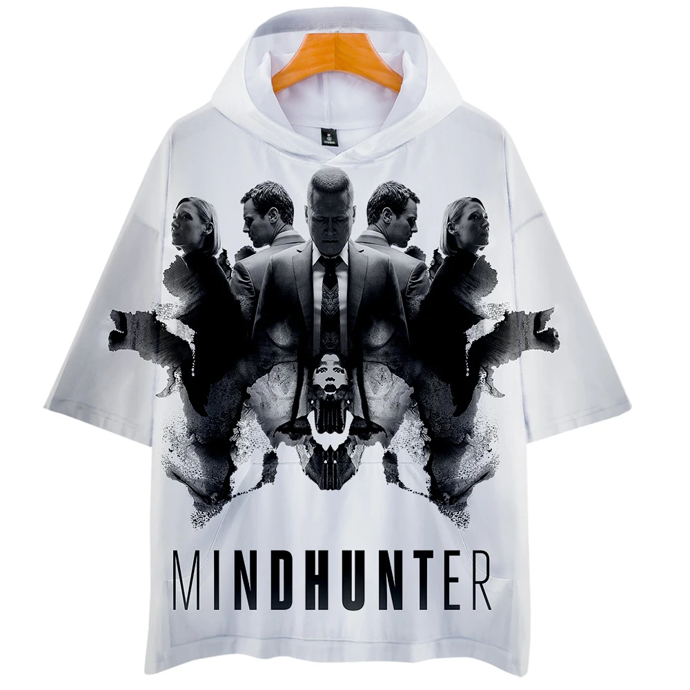 Толстовки с капюшоном Mindhunter 3D Новая модная летняя футболка коротким рукавом