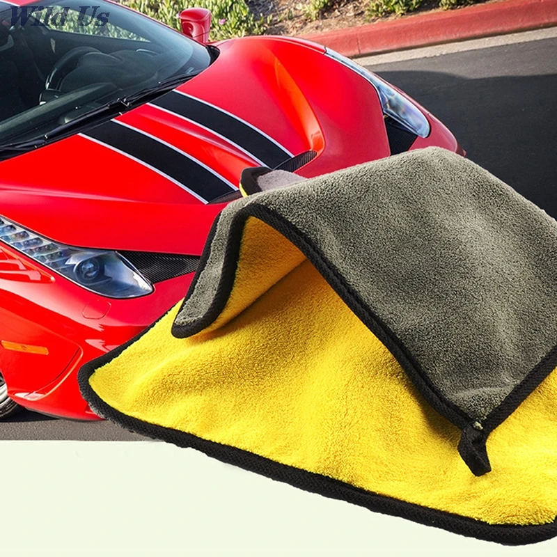 

30x30/40/60CM Microfiber Car Cleaning Drying Cloth Hemming Car Care Cloth Detailing Car Wash Towel Auto Wash Towel